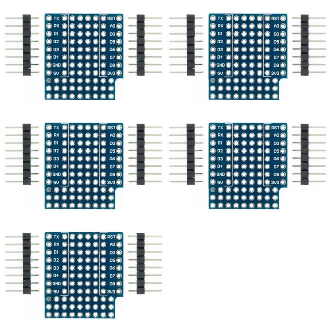 5 x Prototyping Shield für D1 Mini