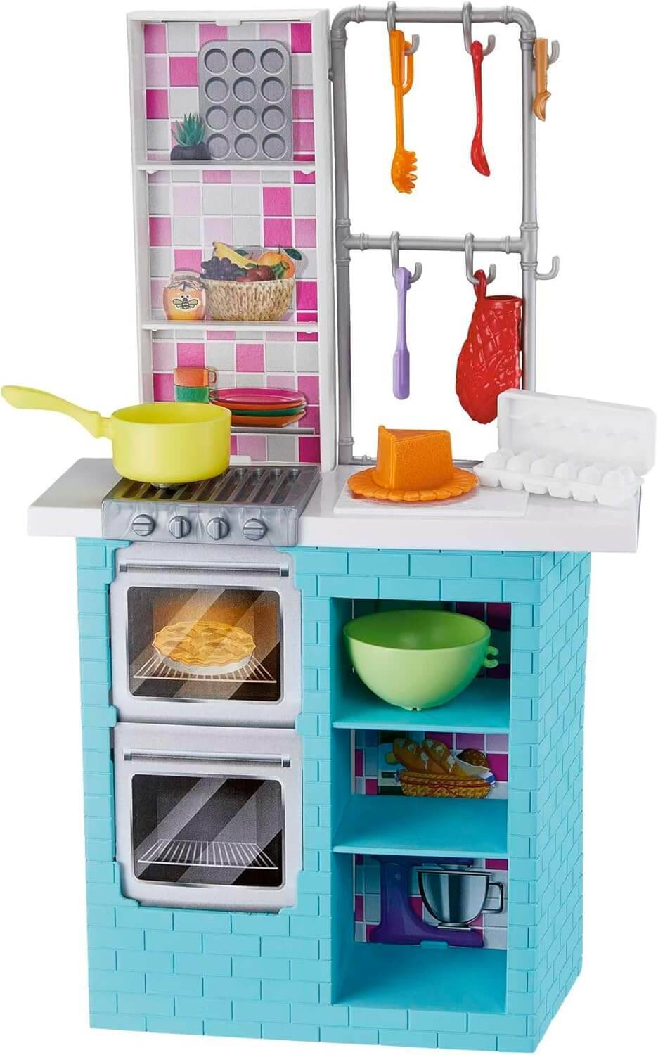 Mattel HBX03 - Barbie-Schwestern Backspielset mit Barbie-Puppe & Chelsea-Puppe