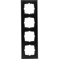 HEINRICH KOPP - Kopp HK07-Abdeckrahmen 4-fach402850003Farbe schwarz matt