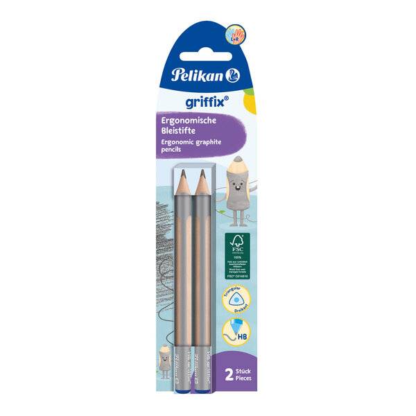 griffix Bleistift - HB Dreipunktgriff 2 Stück.