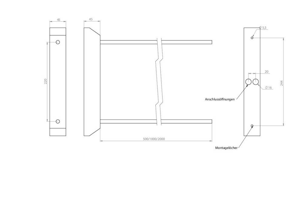RP-Technik DW - Designpendel 2DWKMKS-EB