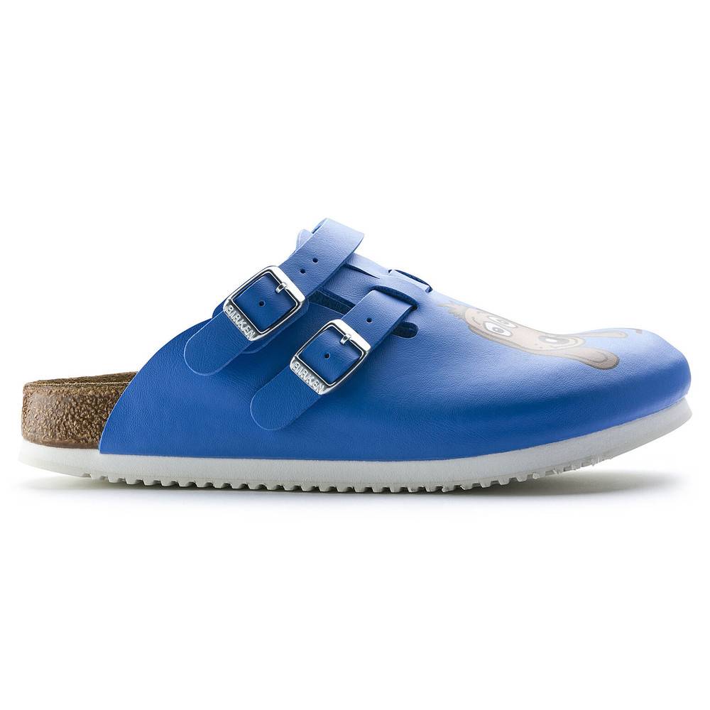 Birkenstock Clog Kay Superlauf, Birko-Flor, Dog Blue, schmal, Größe 39