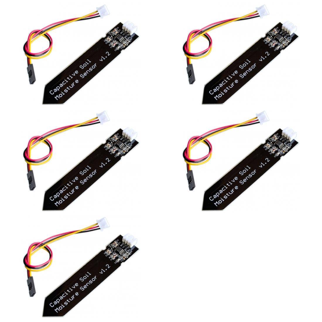 5 x Analoger kapazitiver Bodenfeuchtesensor