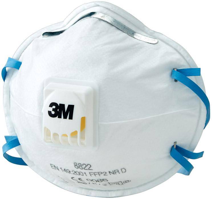 Atemschutzmaske 8822, FFP2 NR D - Artikel: 4046719303137