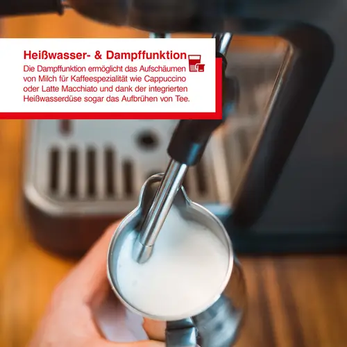 Solis Siebträger Kaffeemaschine 54 mm Siebhalter Milchaufschäumer Bohnen, Pads Solis Siebträger Kaffeemaschine 54 mm Siebhalter Milchaufschäumer Bohnen, Pads