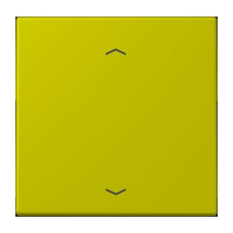 Eine gelbe quadratische Taste mit einem Aufwärts- und einem Abwärtspfeil, die eine Steuerung zum Erhöhen oder Verringern einer Einstellung symbolisiert.