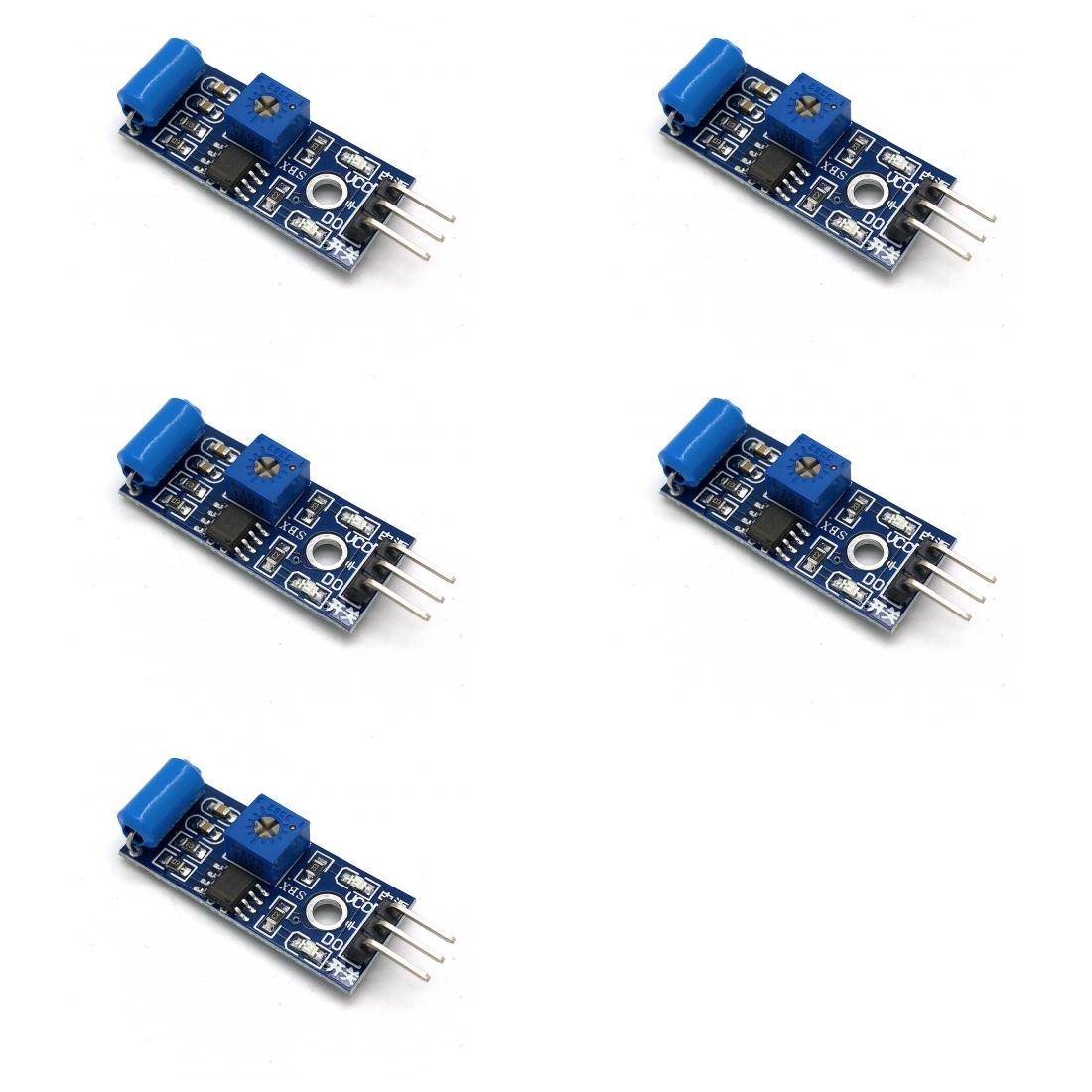 5 x SW-420 Vibrationssensor Modul
