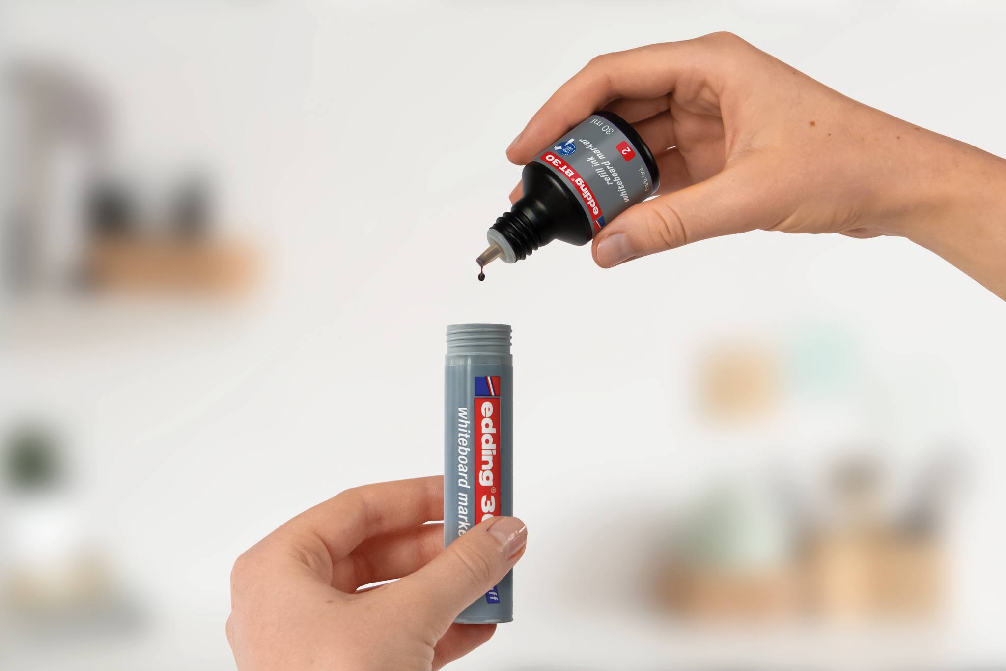 edding BT 30 Nachfülltinte Whiteboardmarker schwarz