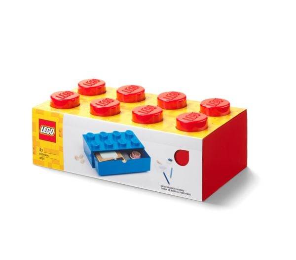 Schubladenelement 8 Noppen Rot