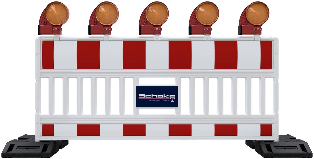 Schake 33620KA2 Schake EURO3 Absperrschrankengitter Typ ULTRA Folie Typ RA2/B mit vormontierten Lampenadapter rot