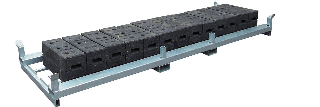 Schake 3B215 Lager- und Transporttraverse für 30 Fußplatten
