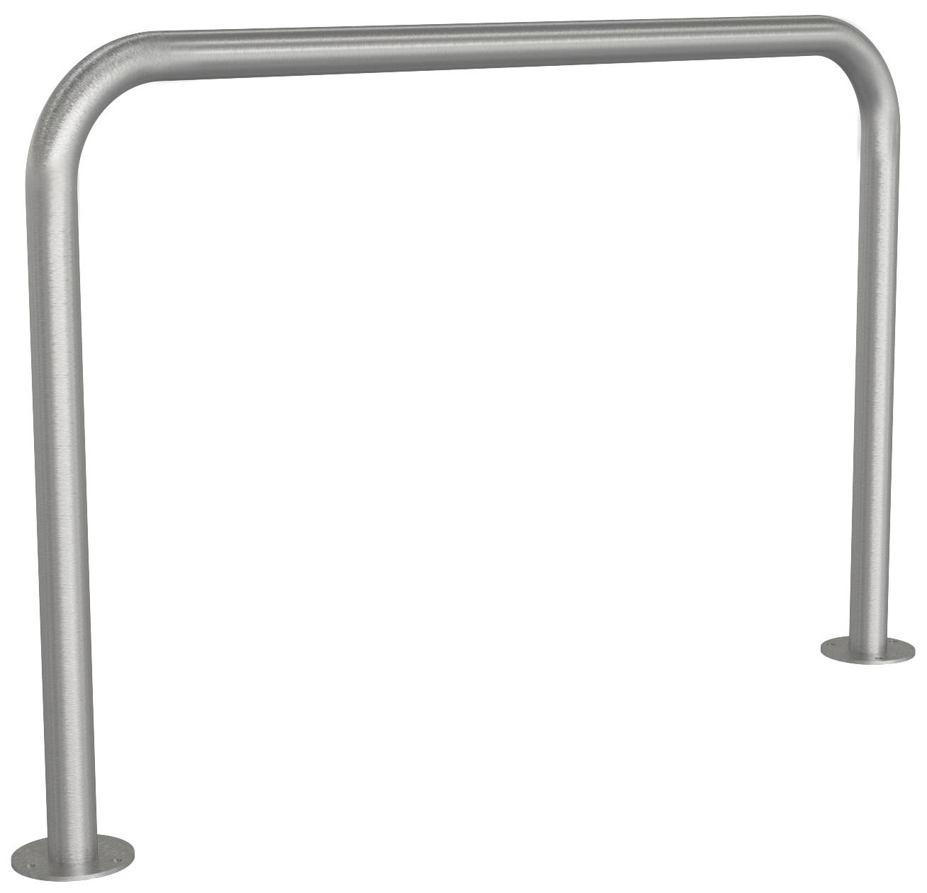 Schake 449_13P Edelstahlbügel Ø 48 mm für Dübelbefestigung ohne Querholm Gesamtbreite 1200 mm