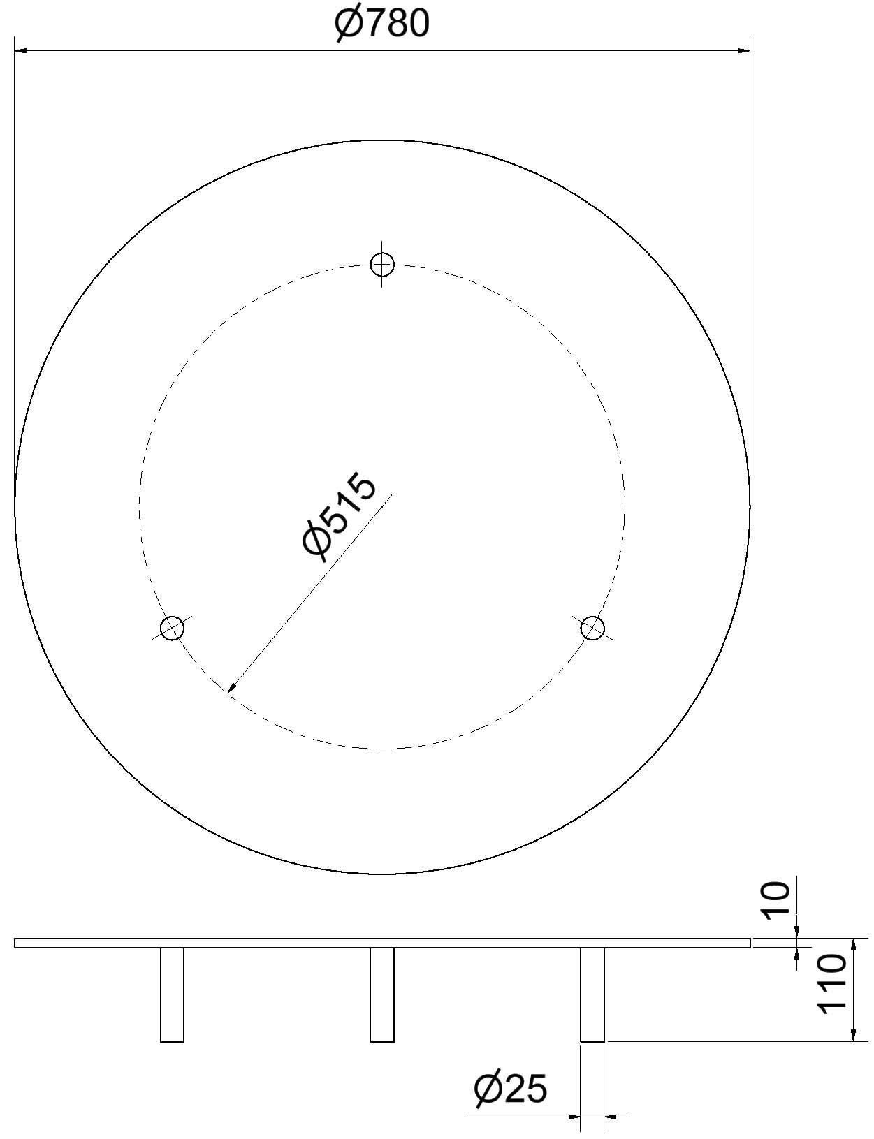 Schake 20228 Schachtabdeckung Maße: Ø 780 x 10 mm