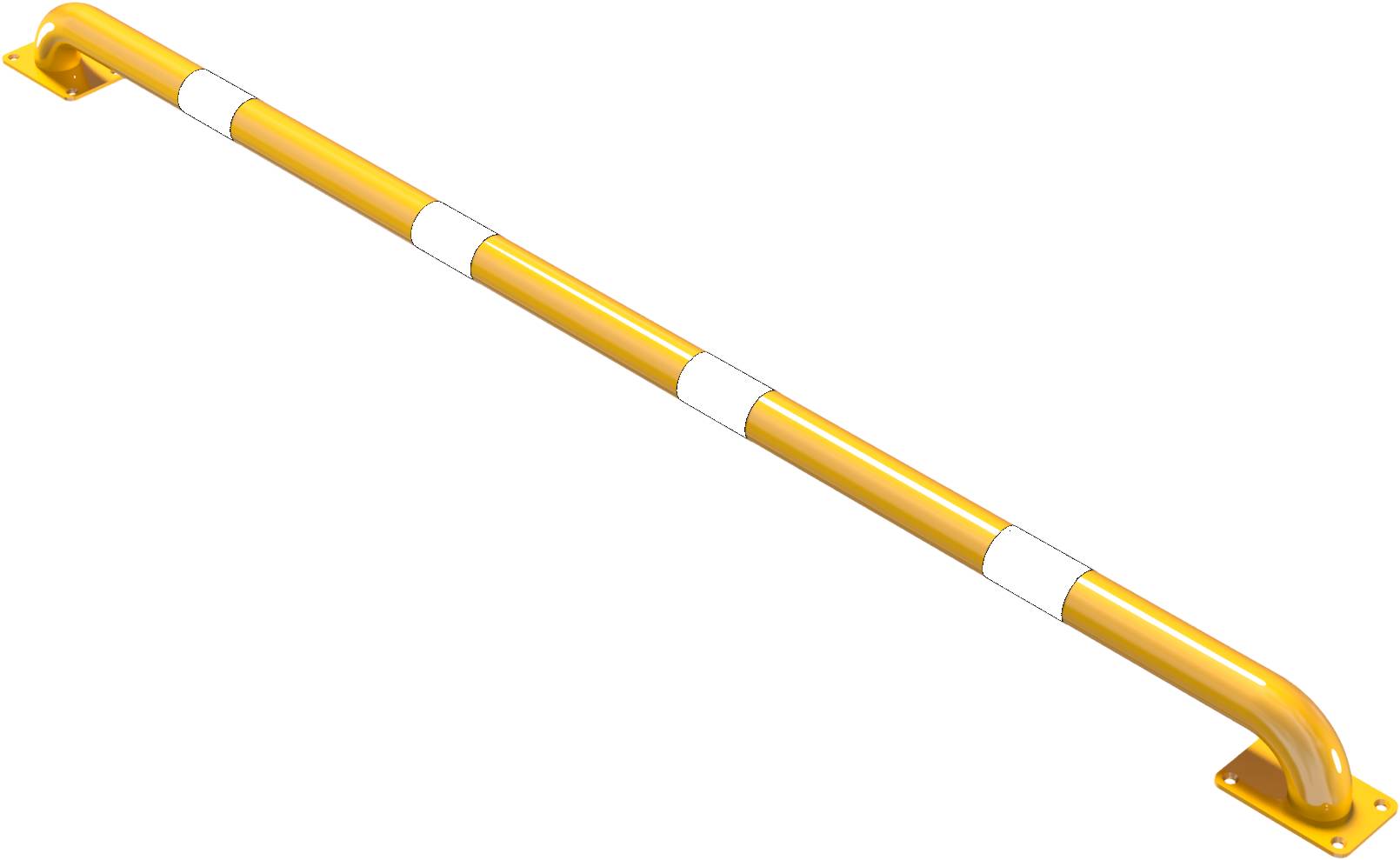 Schake 477_37BG Rammschutz-Bügel Stahlrundrohr Ø 60 mm für Dübelbefestigung Gesamtlänge: 2000 mm