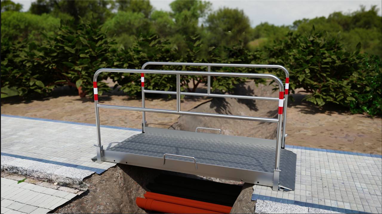 Schake 20283 Grabenbrücke aus Aluminium Aufnahme von 174 Schilder Länge: ca. 3,30 m