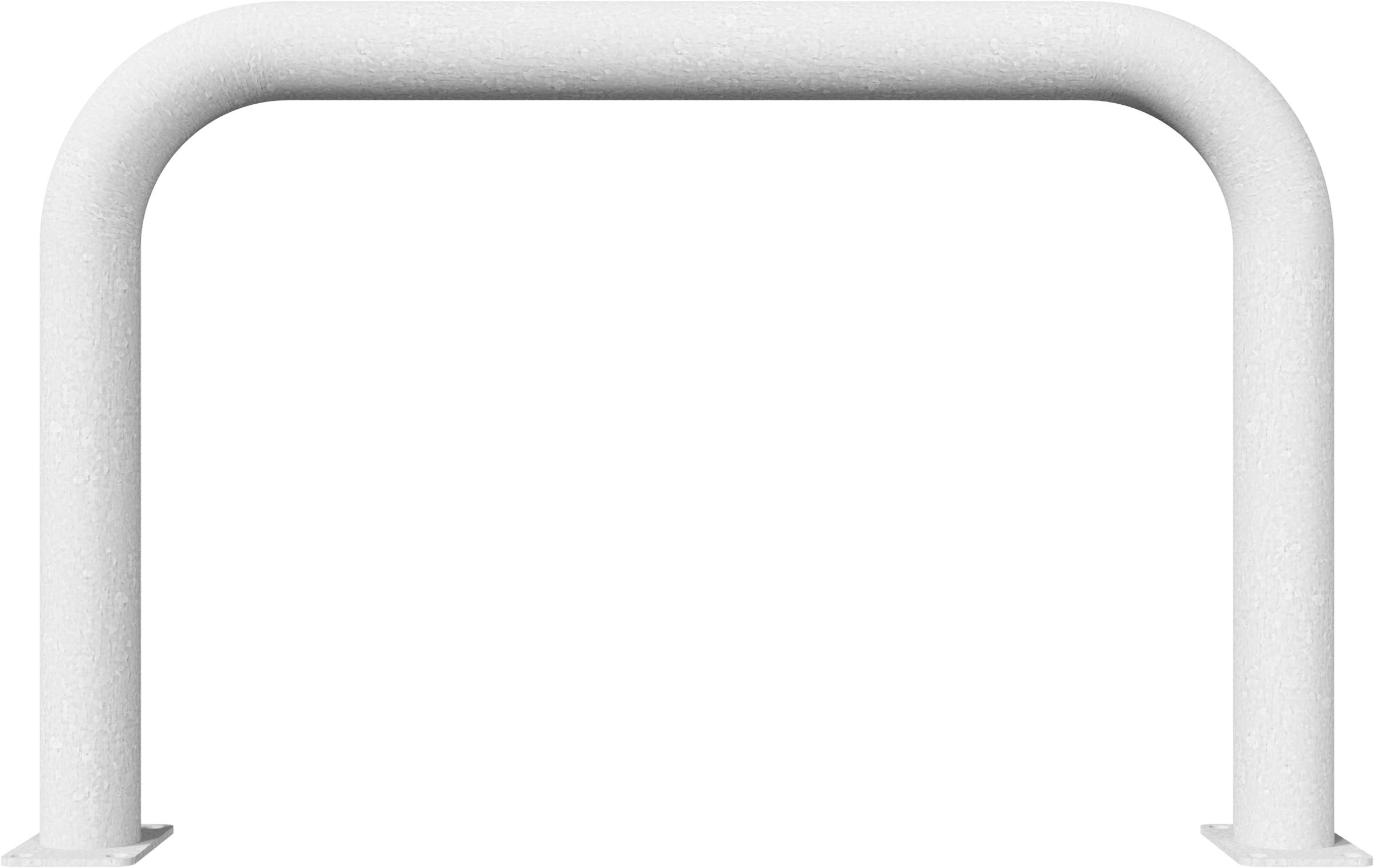 Schake 477_06P Rammschutzbügel Ø 76 x 2,6 mm ohne Querholm für Dübelbefestigung Gesamtbreite: 1000 mm Gesamthöhe: 650 mm