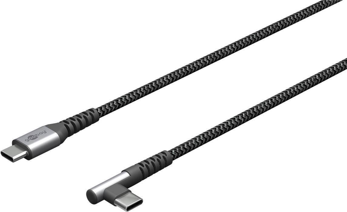 Goobay 64658 USB Kabel 0,5 m USB 2.0 USB C Schwarz