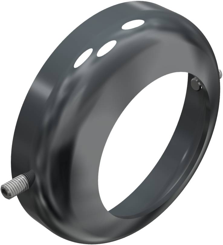 Schake 485RB Bodenrosette für Pfosten Ø 82 mm, zum Anschrauben, verzinkt und beschichtet