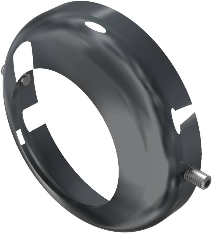 Schake 485RB Bodenrosette für Pfosten Ø 82 mm, zum Anschrauben, verzinkt und beschichtet