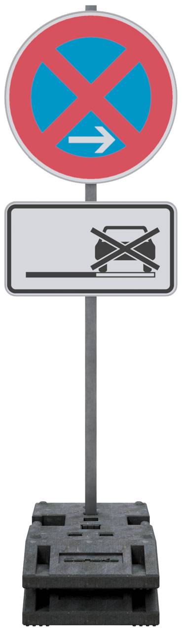 Schake 473_40 Schilderpfosten aus Stahl Ø 60 mm / 76 mm Ø 76 mm Länge: 4000 mm