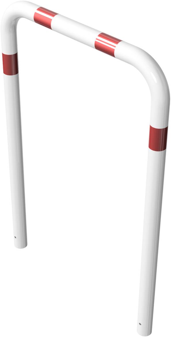 Schake 475_10B Abweisebügel Ø 76 x 2,6 mm ohne Querholm zum Einbetonieren Gesamtbreite: 1000 mm Gesamthöhe: 1500 mm feue