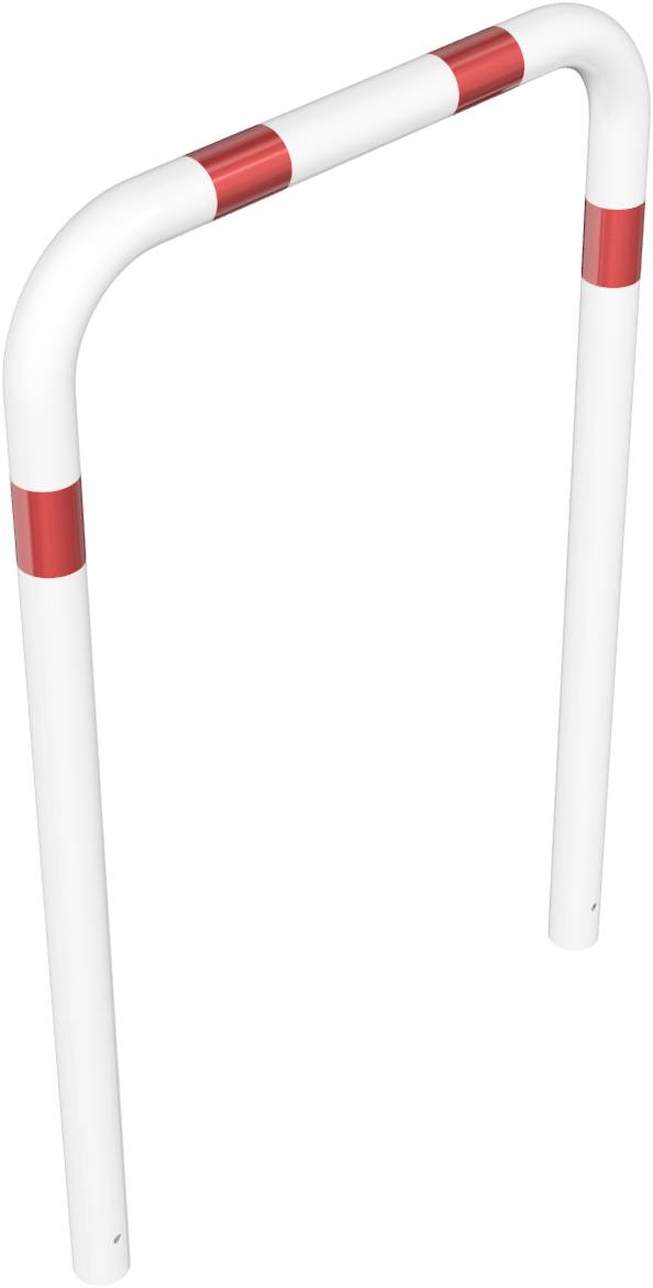 Schake 475_10B Abweisebügel Ø 76 x 2,6 mm ohne Querholm zum Einbetonieren Gesamtbreite: 1000 mm Gesamthöhe: 1500 mm feue