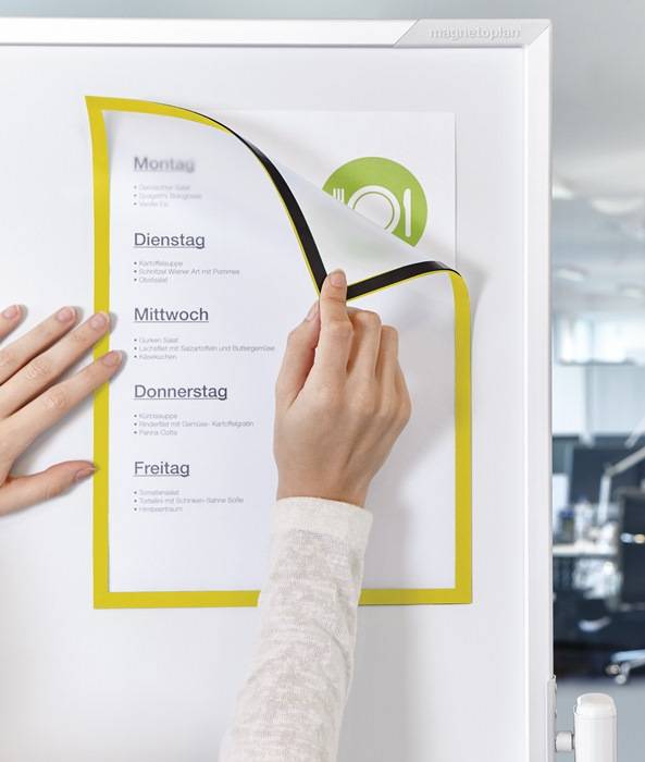 Magnetrahmen DIN A4 rot magnethaftend 5St./VE MAGNETOPLAN