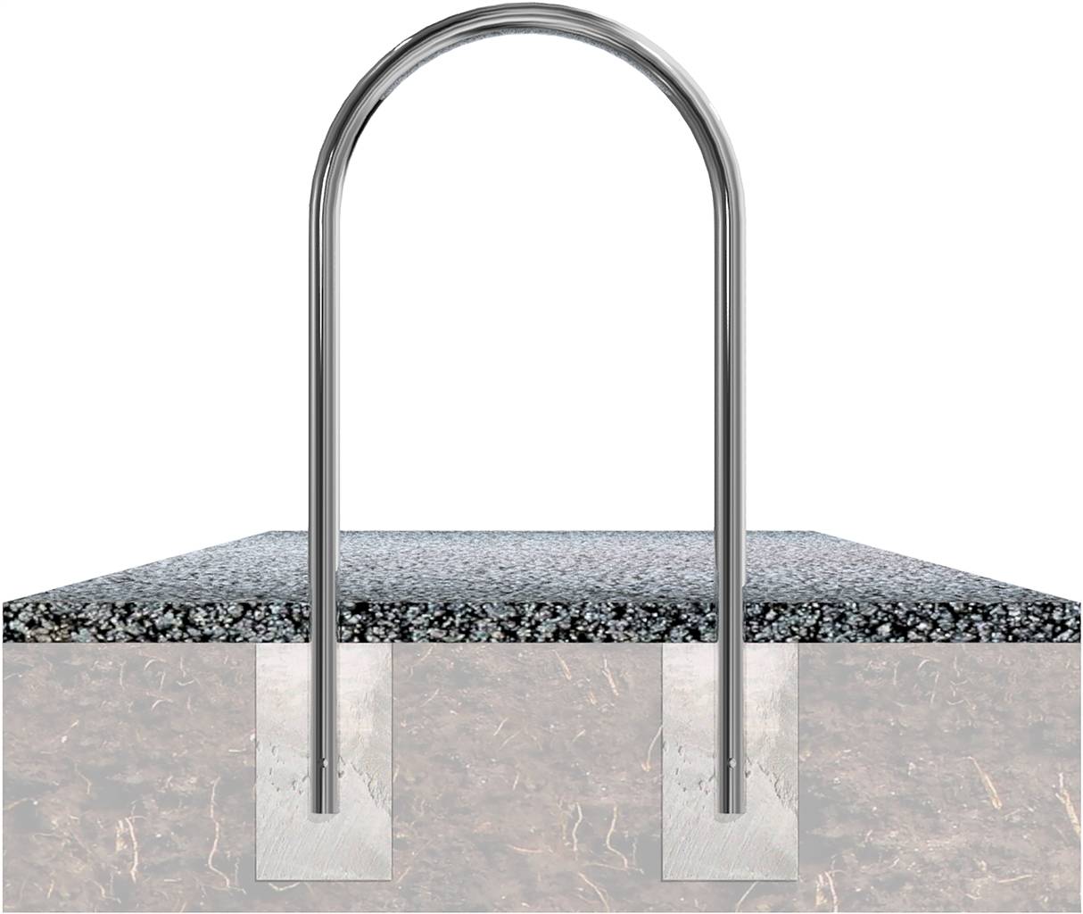 Schake 449_46 Edelstahlbügel Ø 48 mm zum Einbetonieren Rundbügel Gesamtbreite 460 mm