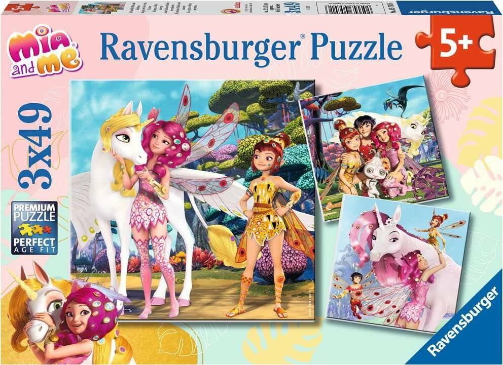 Kinderpuzzle Im Land der Elfen und Einhörner (3x 49 Teile)
