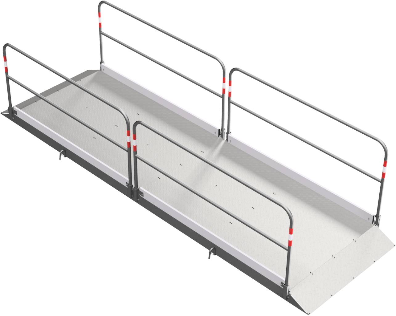 Schake 2027413 Grabenbrücke aus Stahl / Aluminium Breite: 1,30 m, Länge: 4,50 m