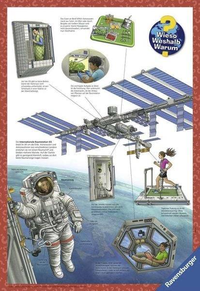 Ravensburger - Wieso? Weshalb? Warum? Auf der Weltraumstation, 100 Teile