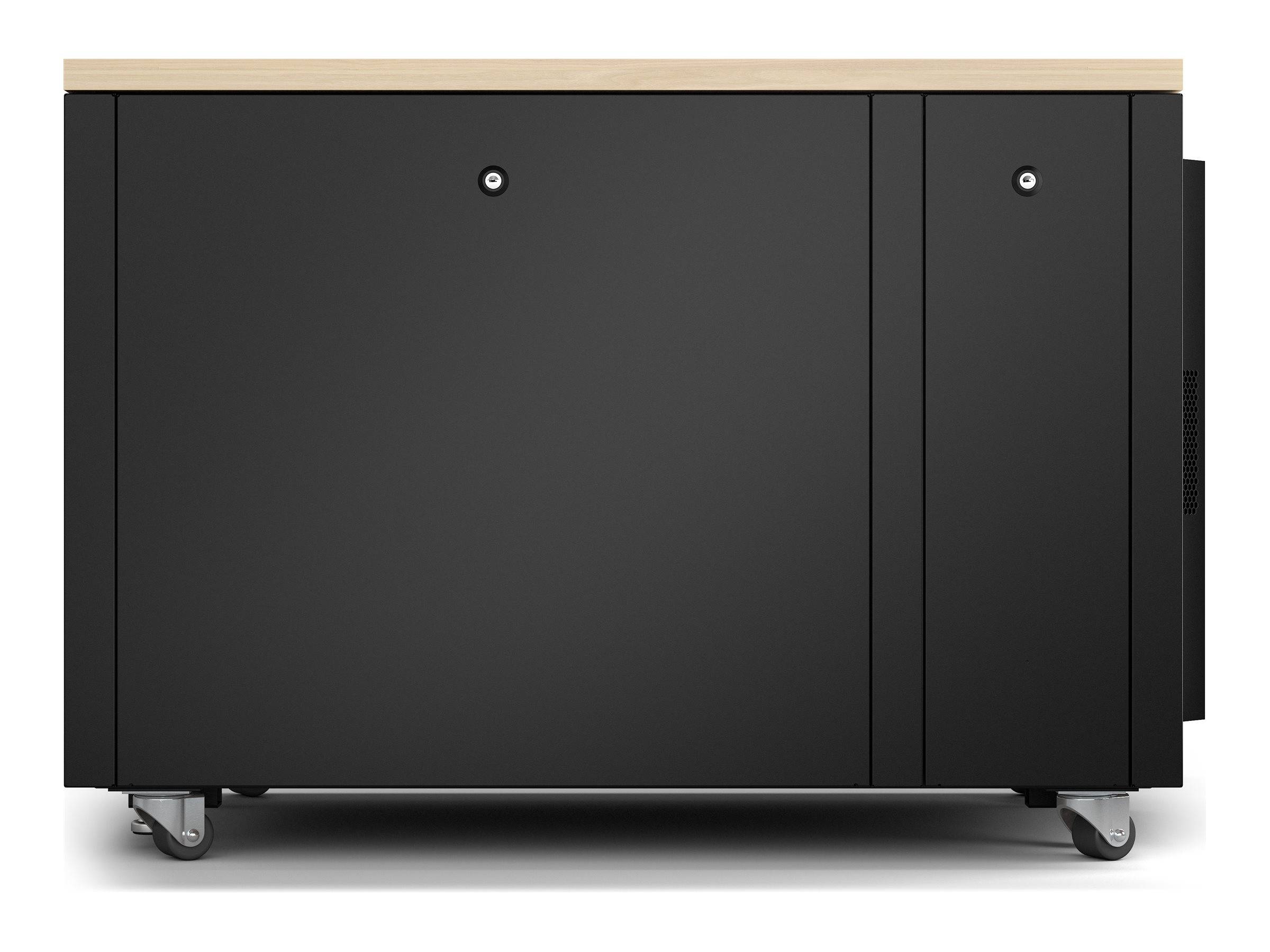 APC NetShelter - Schrank (vertikal) - schallisoliert - AC 100-230 V - Ahorn - 12U - 48.3 cm (19"")