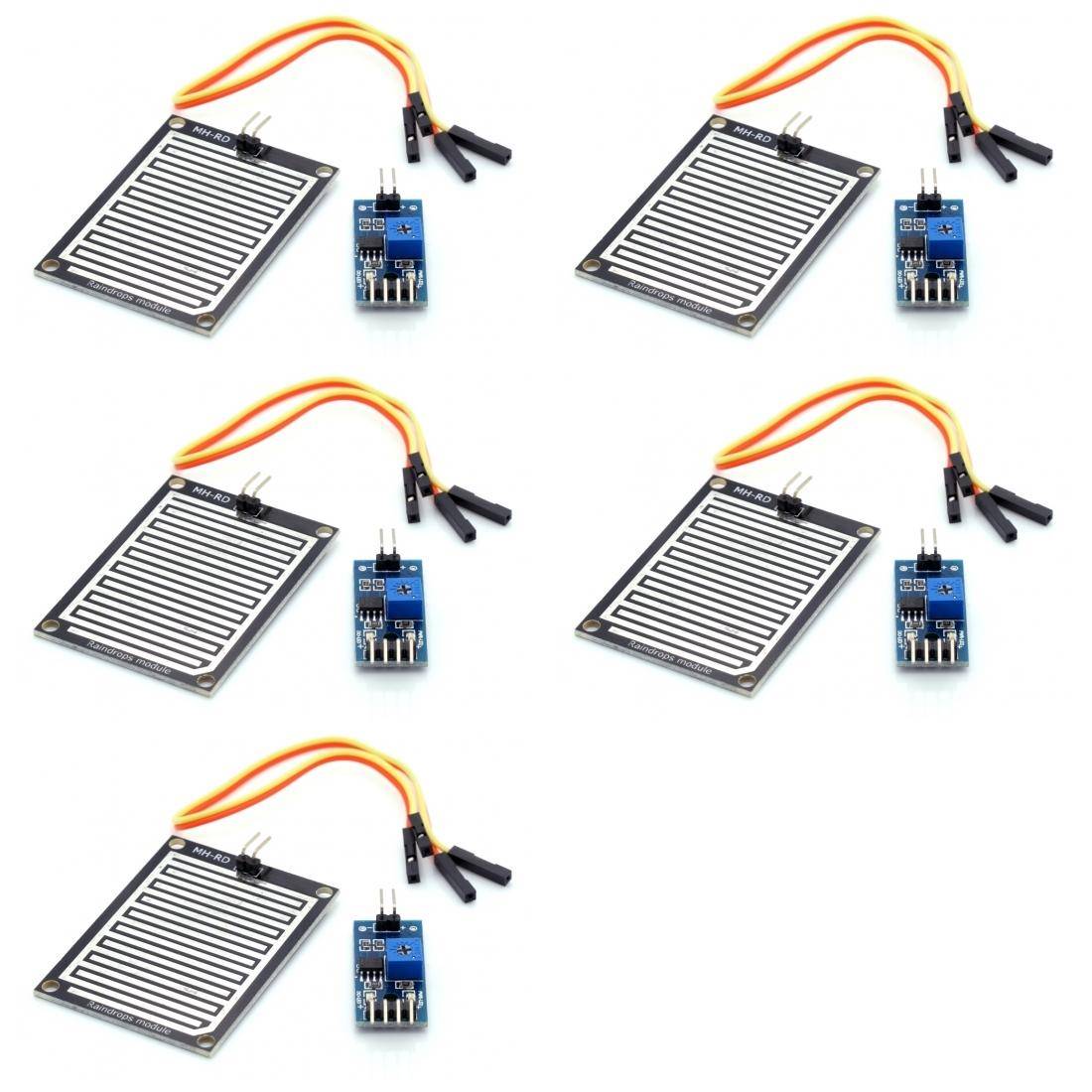 5 x Regensensor mit digitalem und analogem Ausgang