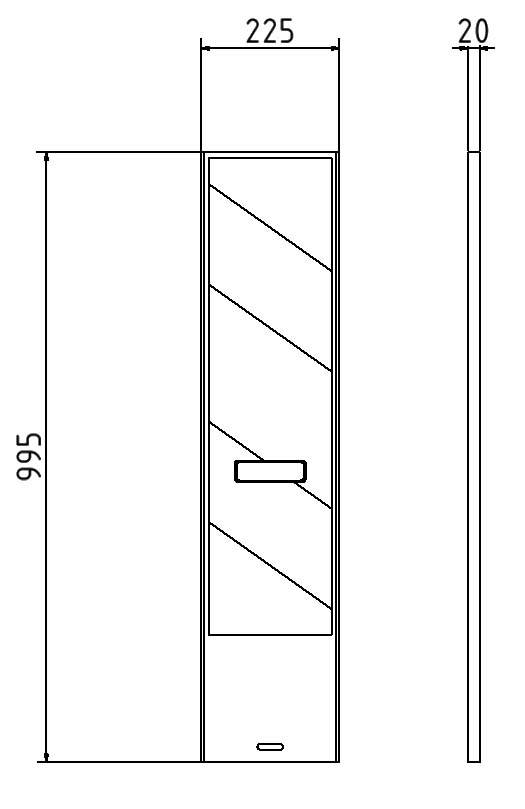 Schake 36050/3SK Flachbake Folie Typ RA2/C doppelseitig rechts- / linksweisend rot / gelb