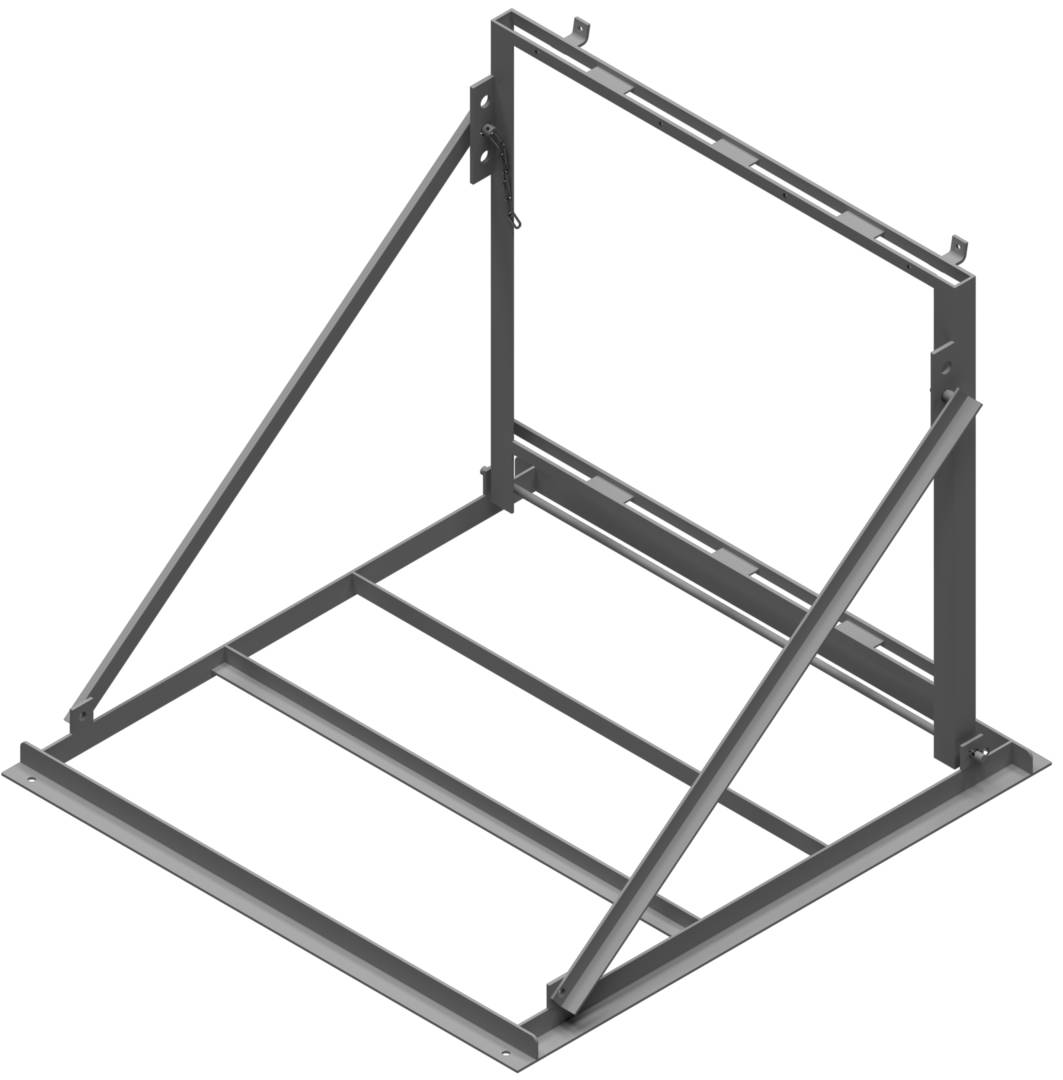 Schake 35307 Lattenständer, verzinkt für 4 senkrechte Latten