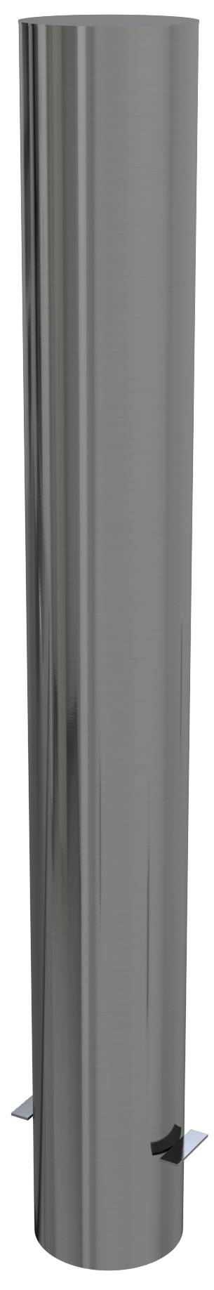 Schake 40155 Edelstahlpoller Ø 154 mm ortsfest, zum Einbetonieren<br><br>mit Erdanker Gesamtlänge ca. 1200 mm