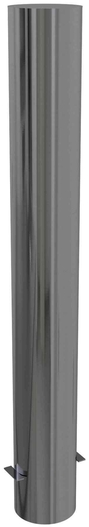 Schake 40155 Edelstahlpoller Ø 154 mm ortsfest, zum Einbetonieren<br><br>mit Erdanker Gesamtlänge ca. 1200 mm