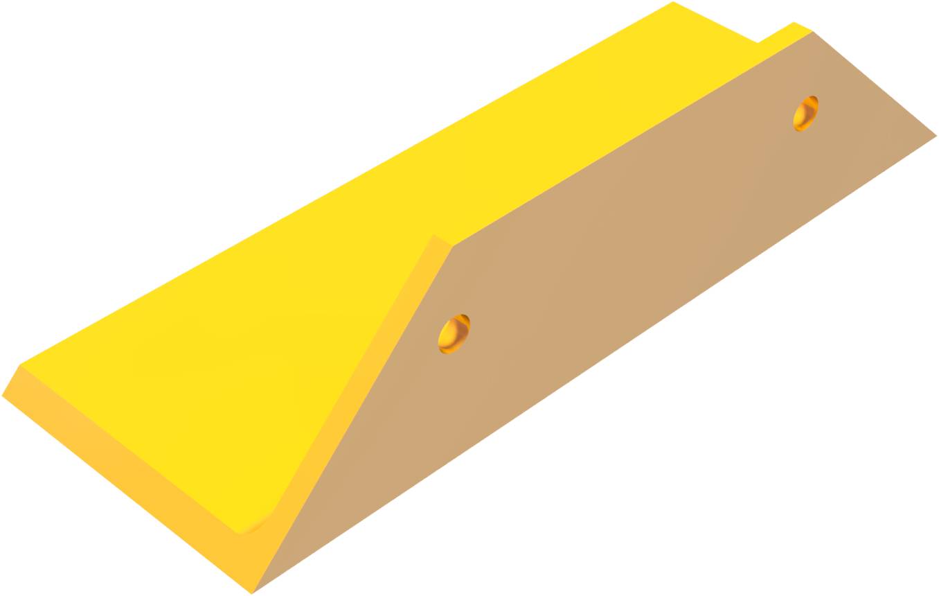 Schake 477_44BG Schrammbord Stahlwinkel 100 x 150 x 10 mm für Dübelbefestigung Gesamtlänge: 400 mm