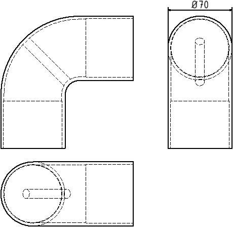 Schake 419_18 Barrieren Stahlrohre und Verbindungsstücke Aluminium-Kniestück