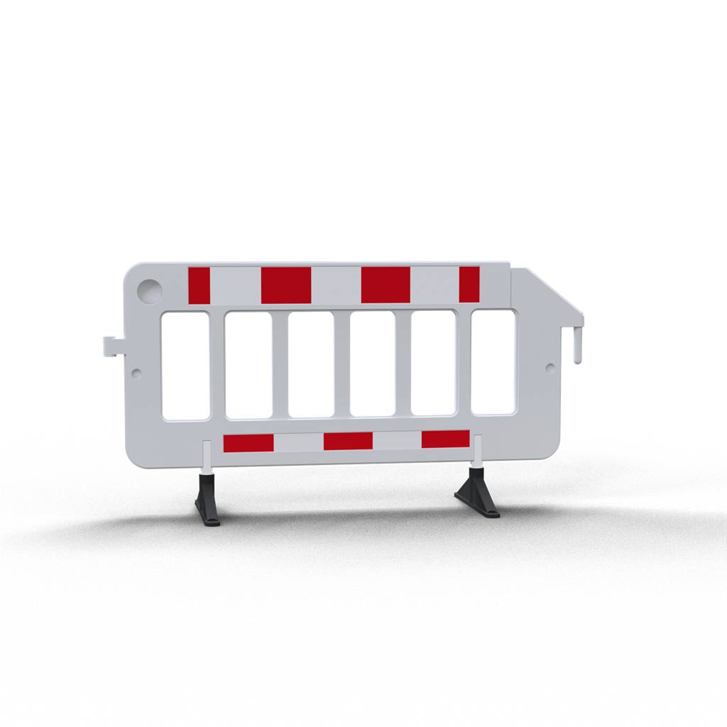 Schake 33320KDRF2 Absperrgitter aus Kunststoff weißer Zaunkörper Folie Typ RA2/B rot / weiß