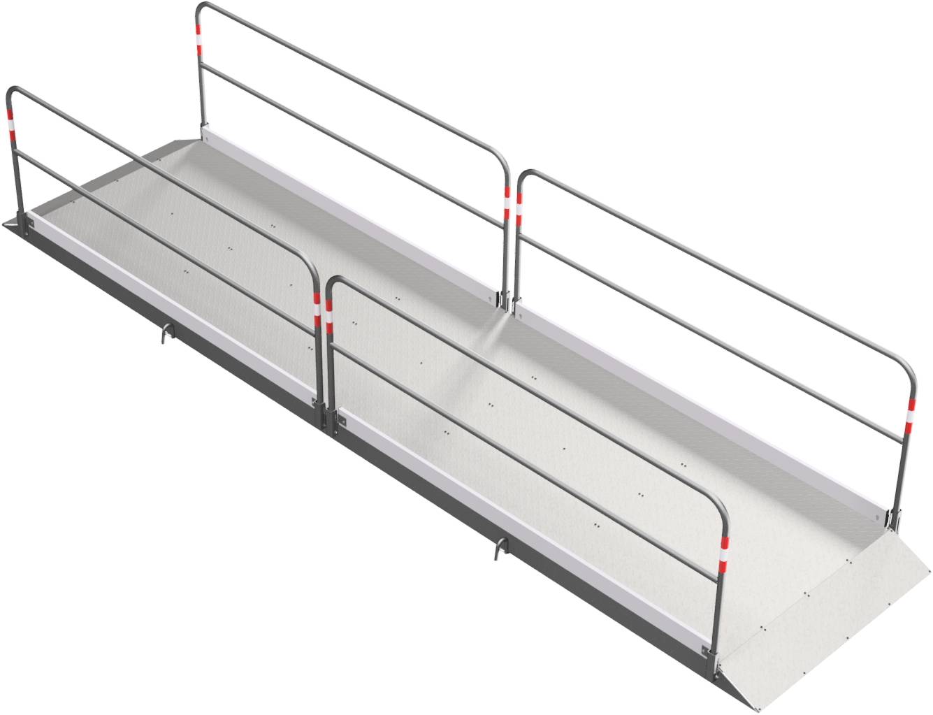 Schake 2027513 Grabenbrücke aus Stahl / Aluminium Breite: 1,30 m, Länge: 5,50 m