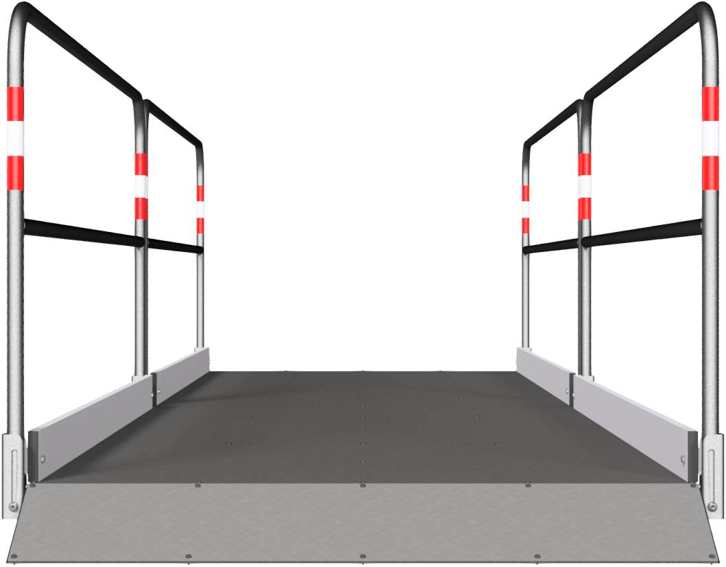 Schake 2027513 Grabenbrücke aus Stahl / Aluminium Breite: 1,30 m, Länge: 5,50 m