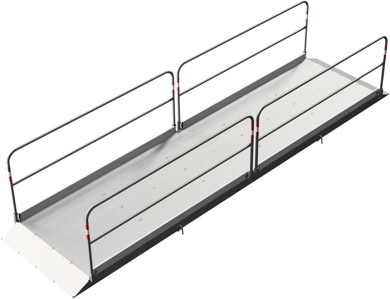 Schake 2027513 Grabenbrücke aus Stahl / Aluminium Breite: 1,30 m, Länge: 5,50 m