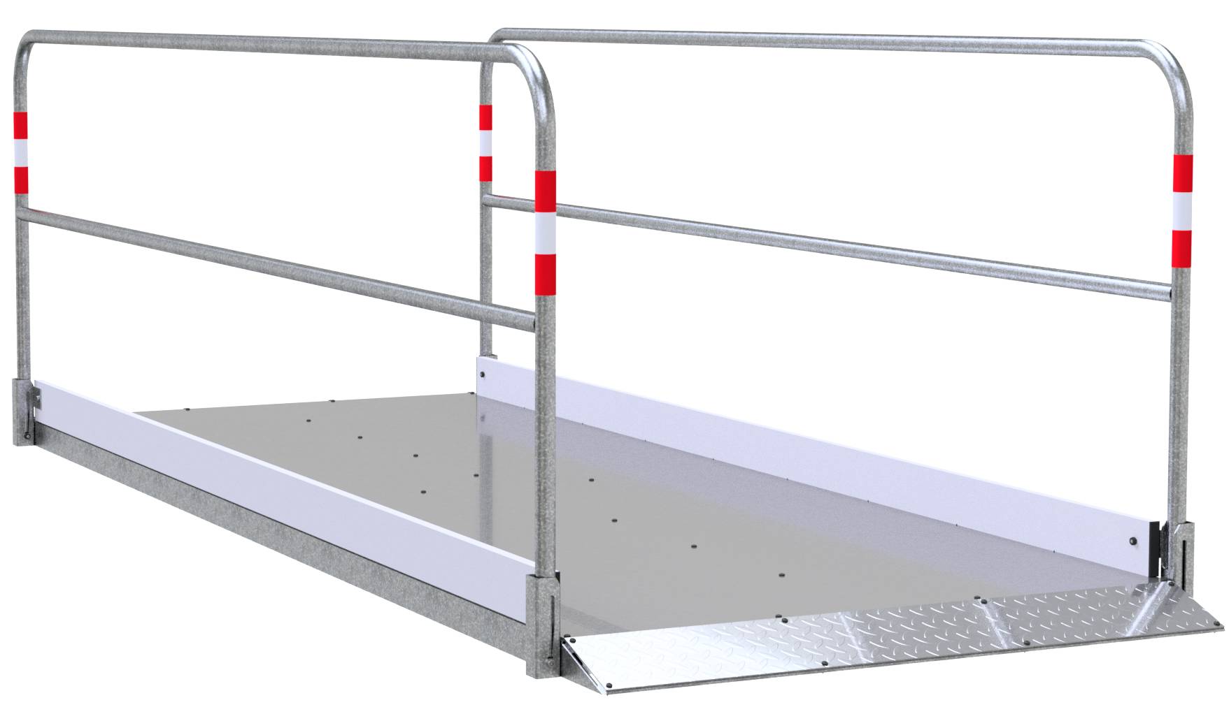 Schake 2027312 Grabenbrücke aus Stahl / Aluminium Breite: 1,20 m, Länge: 3,30 m