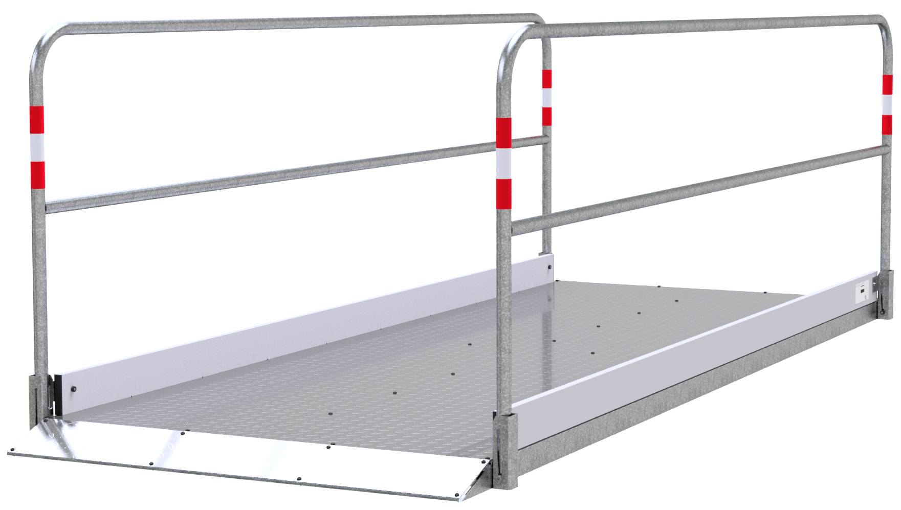 Schake 2027312 Grabenbrücke aus Stahl / Aluminium Breite: 1,20 m, Länge: 3,30 m