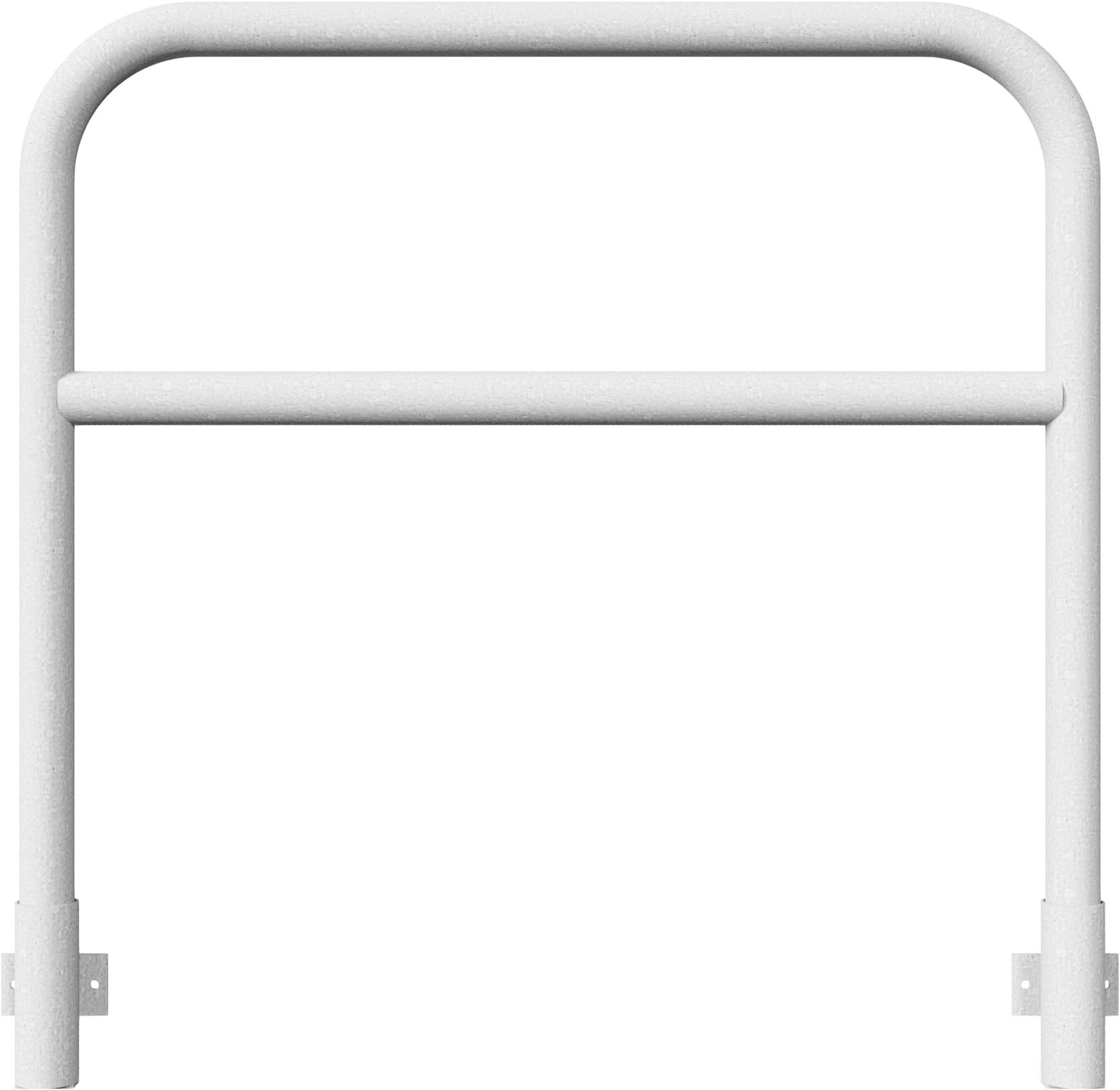 Schake 465_23W Rohrbügel aus Stahlrohr Ø 60 x 2,5 mm mit Querholm zum Einbetonieren Gesamtbreite: 1200 mm Gesamthöhe: 12