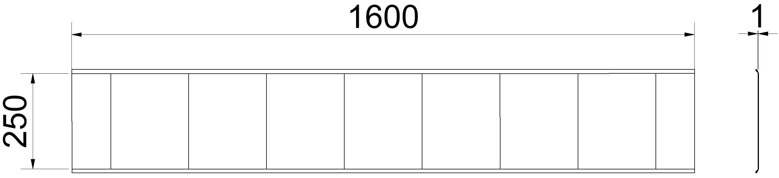 Schake 34162 Absperrschranke 250 mm hoch mit Folie Typ RA1/A rot / weiß
