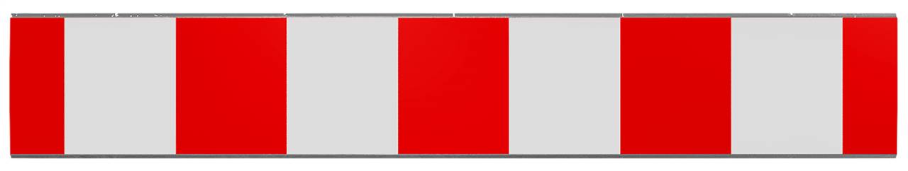 Schake 34162 Absperrschranke 250 mm hoch mit Folie Typ RA1/A rot / weiß