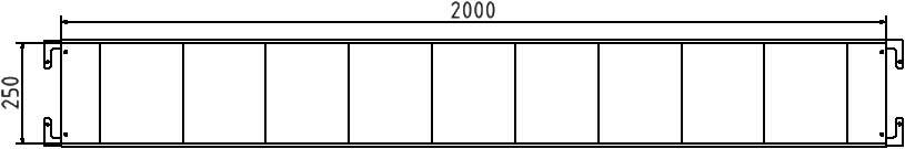 Schake 33202 Absperrschranke nach TL Länge: 2,00 m Höhe: 250 mm