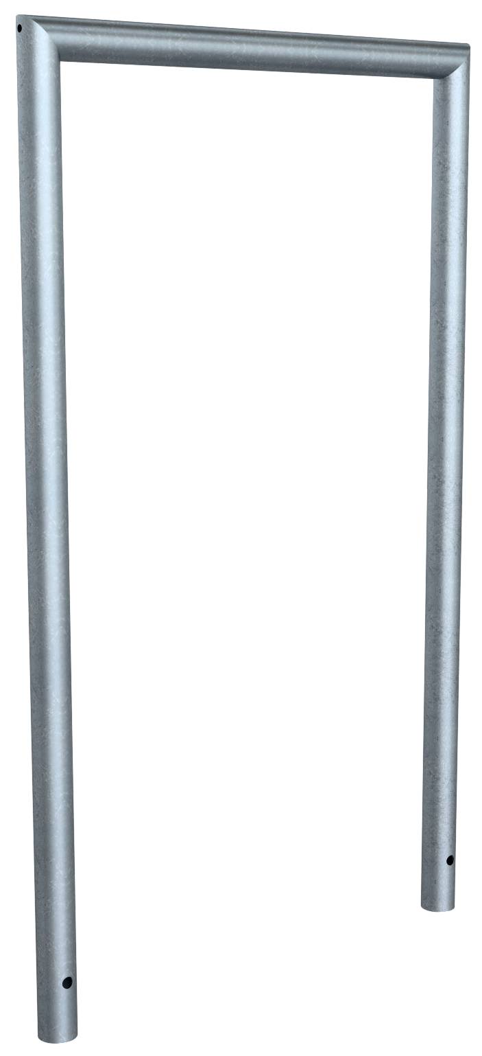 Schake 447_11 Anlehnbügel aus Stahlrohr Ø 48 x 2,5 mm Gesamtbreite 700 mm feuerverzinkt